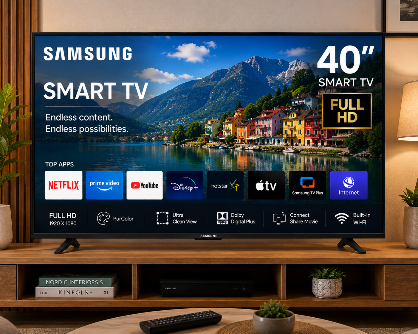 SAMSUNG 40'' SMART TV