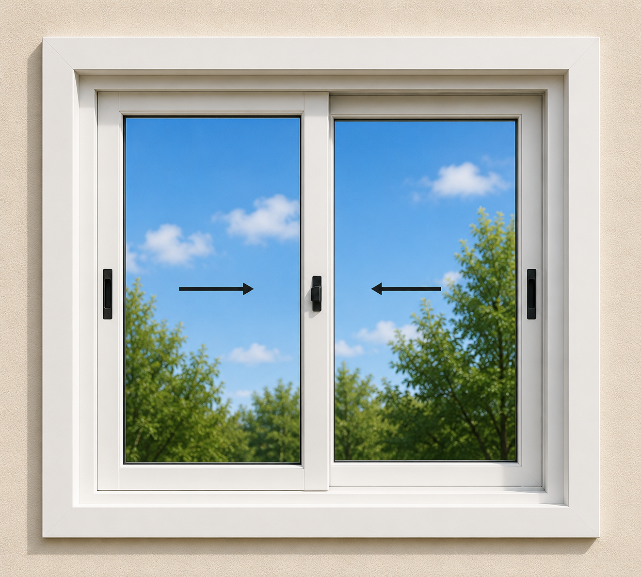 Sliding window  touch locks (2)   moon locks (1)