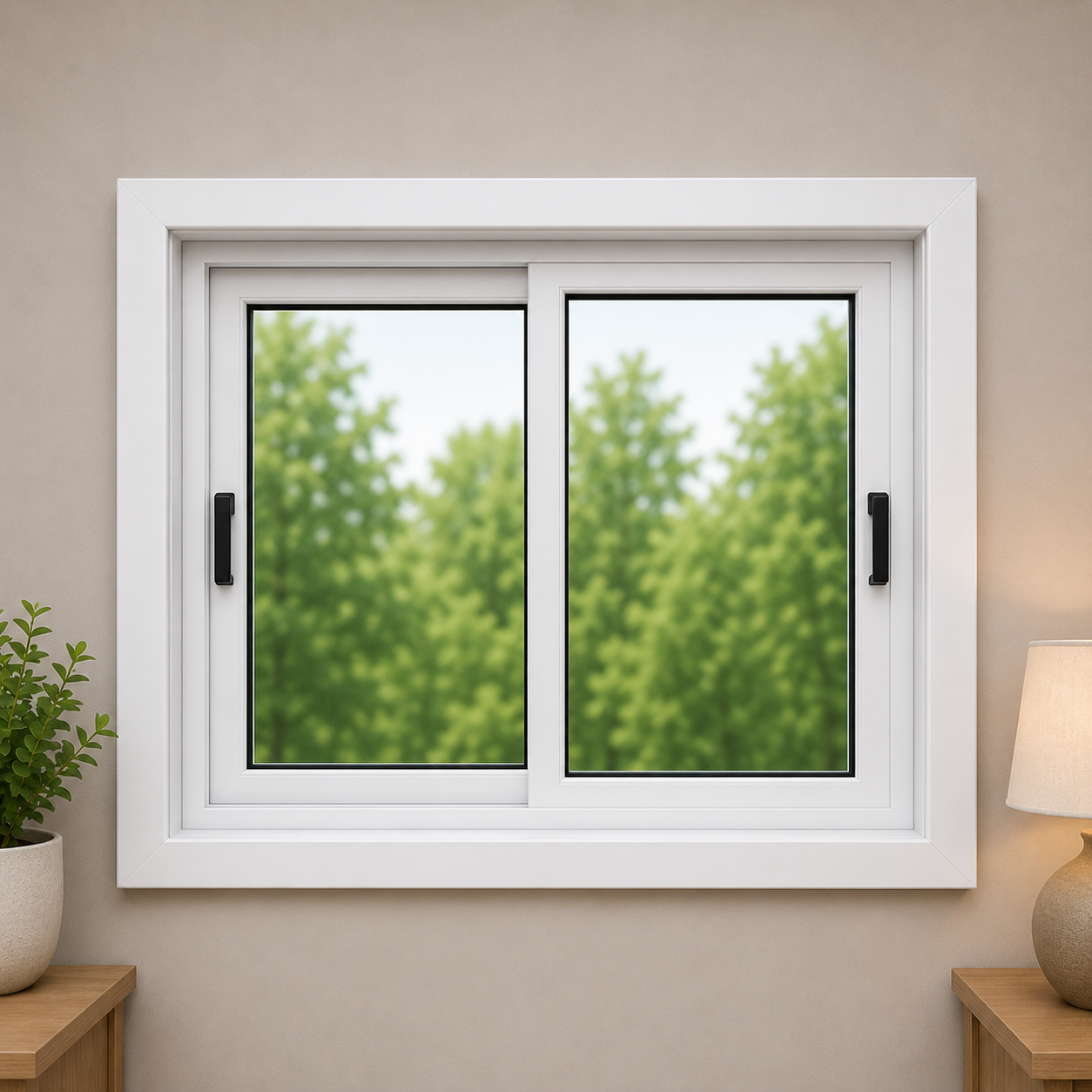 Sliding window  touch locks (2)   moon locks (1)