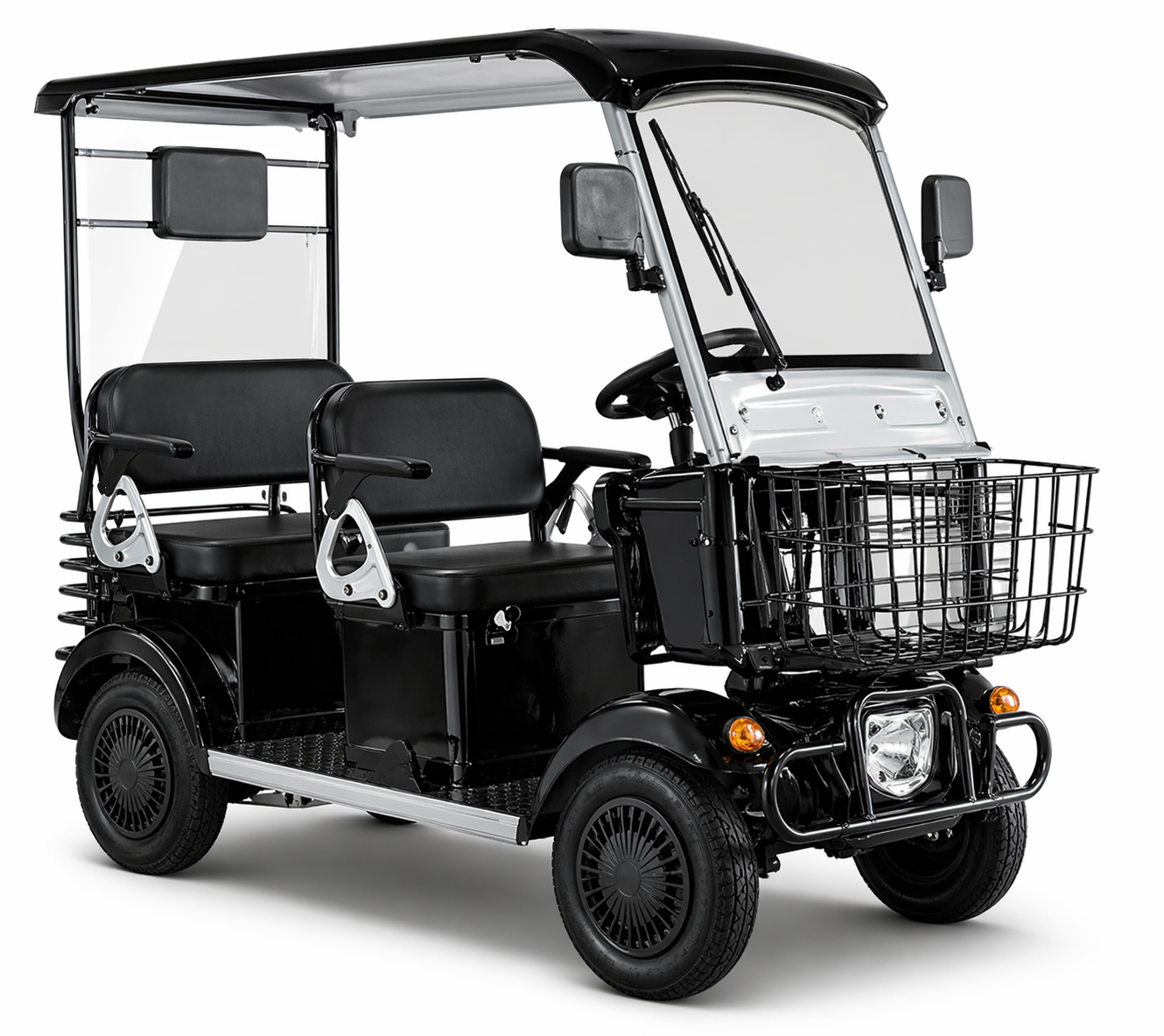 Electric four-wheeled cart