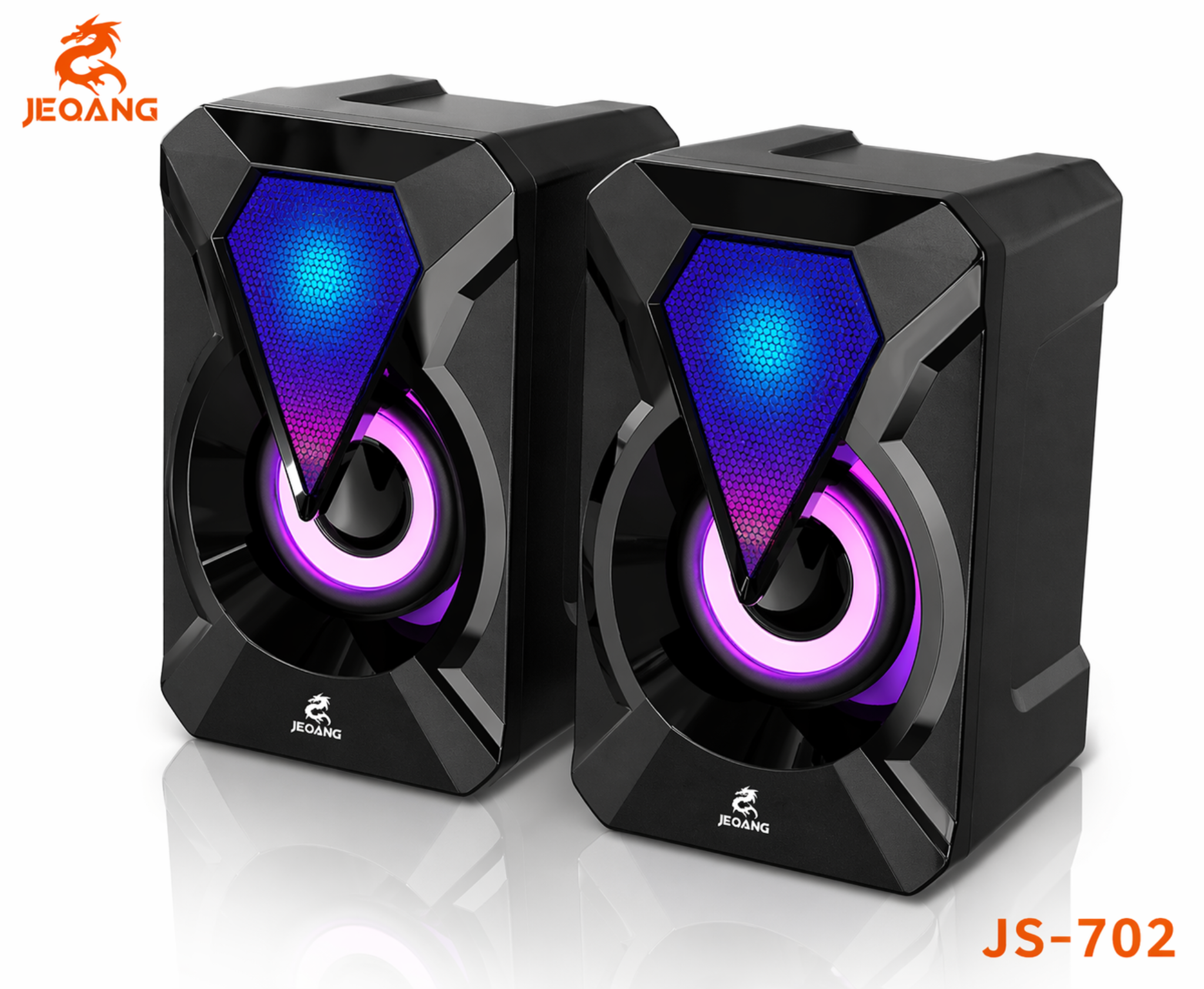 JS-702 Multimedia Speakers (RGB LED Speaker