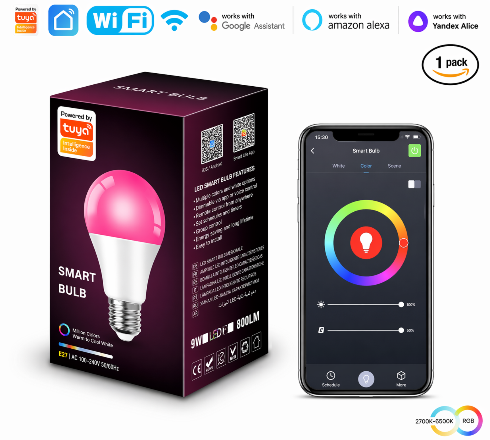 WIFI +Bluetooth bulb
