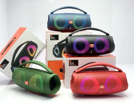 Wireless LED Boombox Speaker with Strap Handle