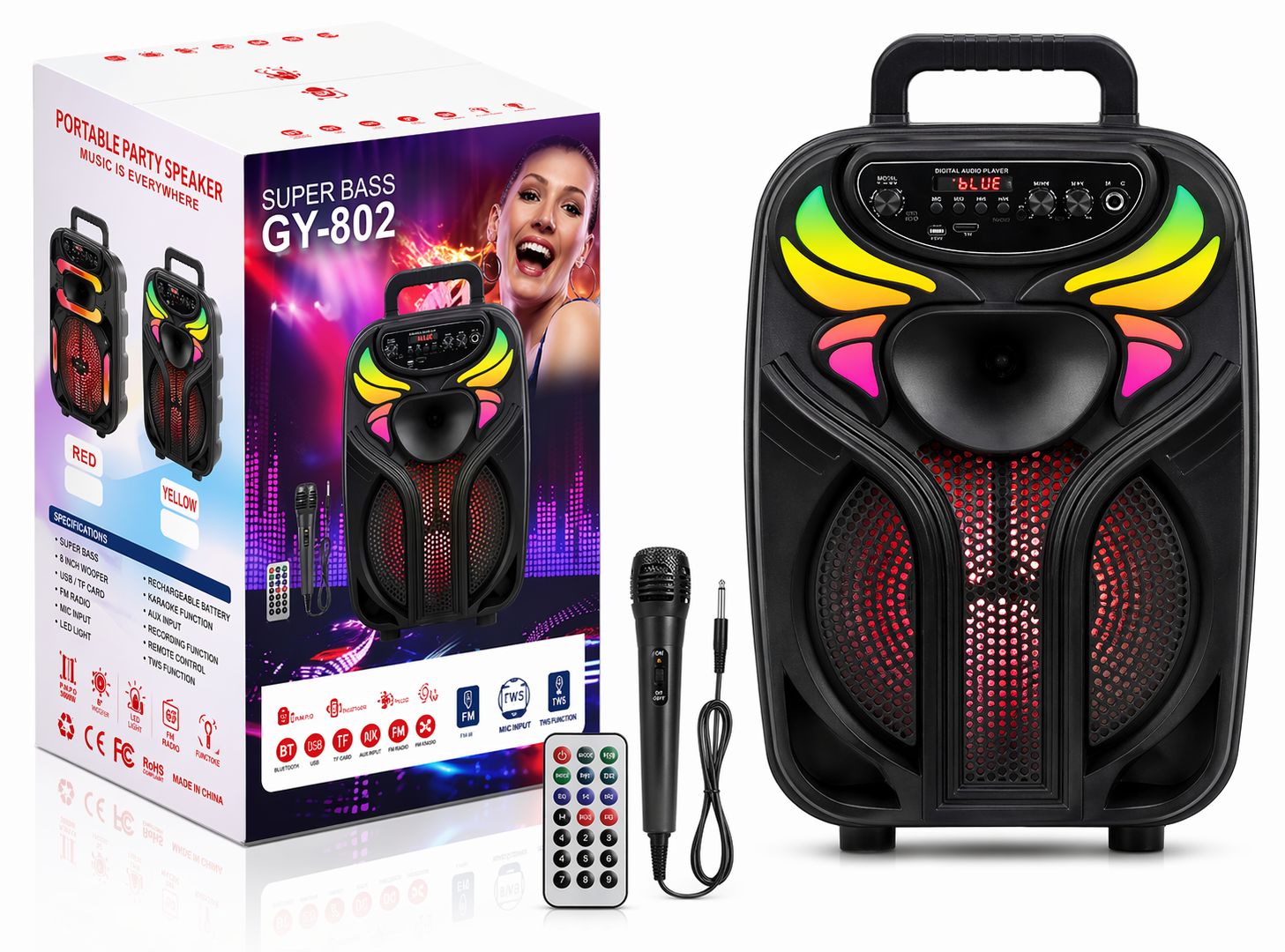 Super Bass GY-802 Speaker