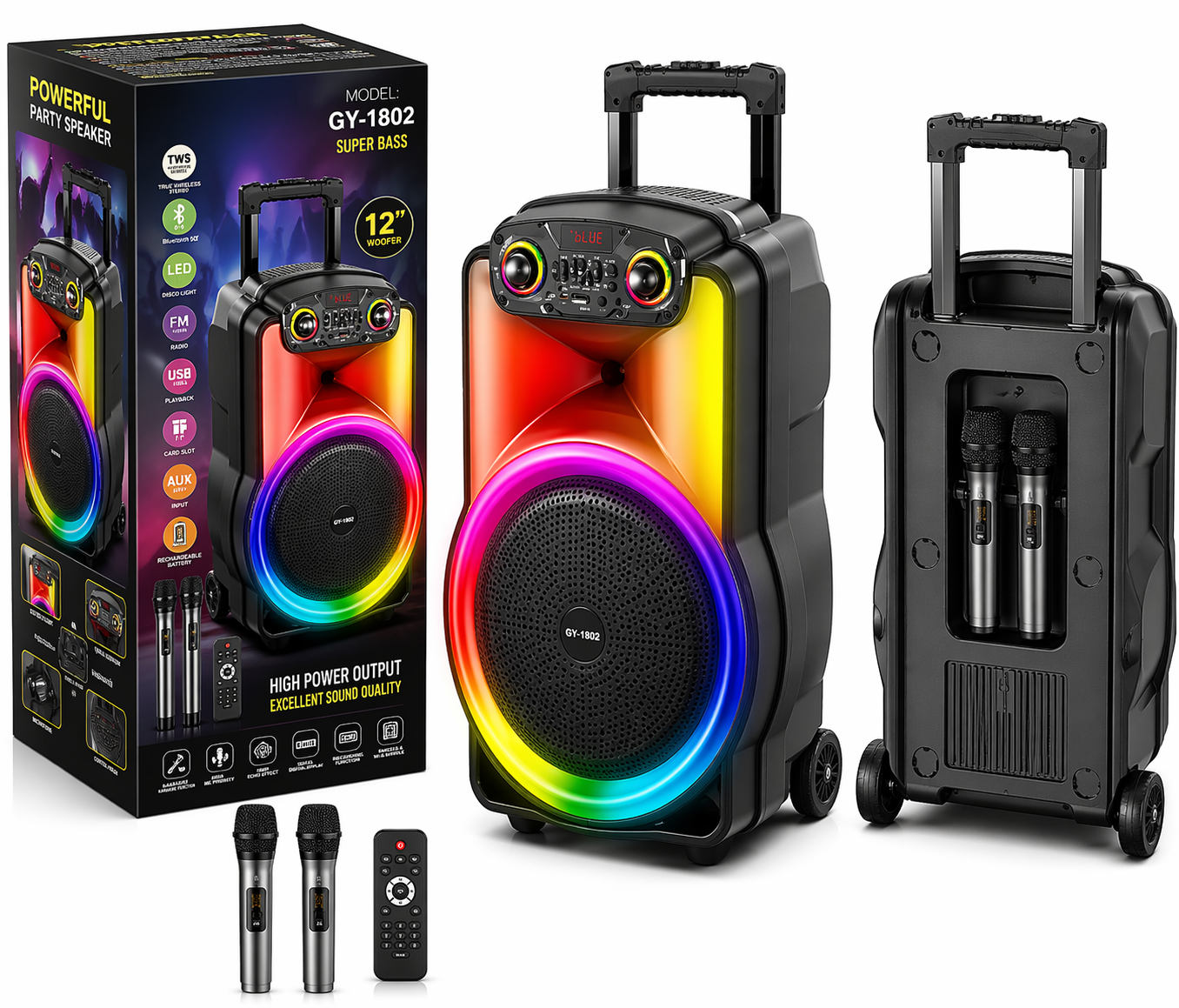 GY-1802 Super Bass Speaker
