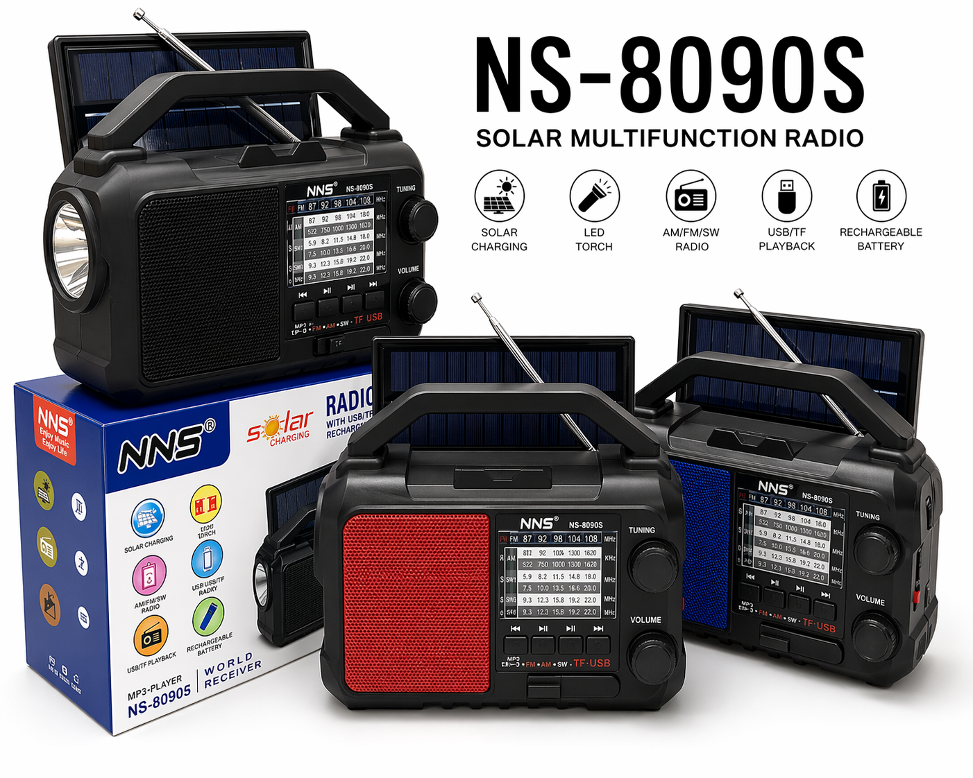 NS-8090S Solar Radio