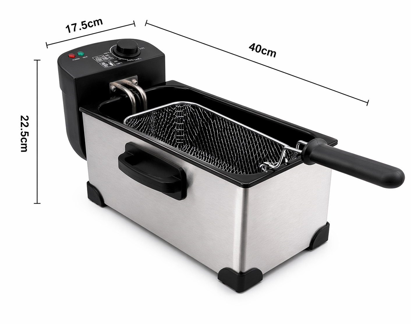 3.0L stainless steel fryer