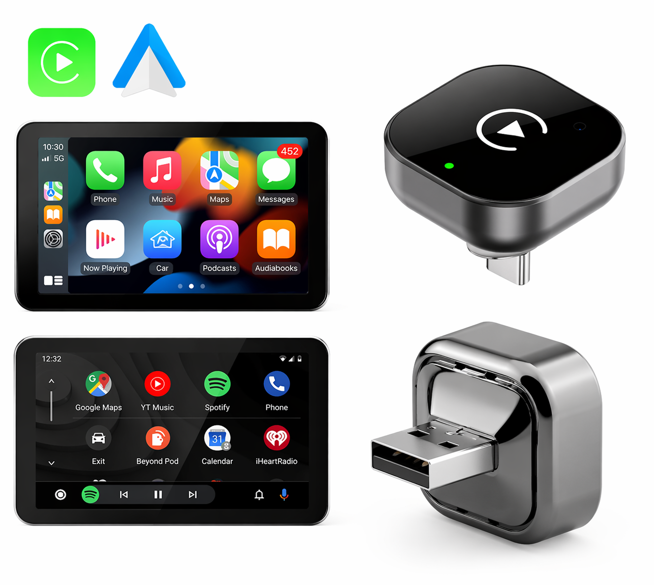 Wireless CarPlay & Android Auto USB Adapter