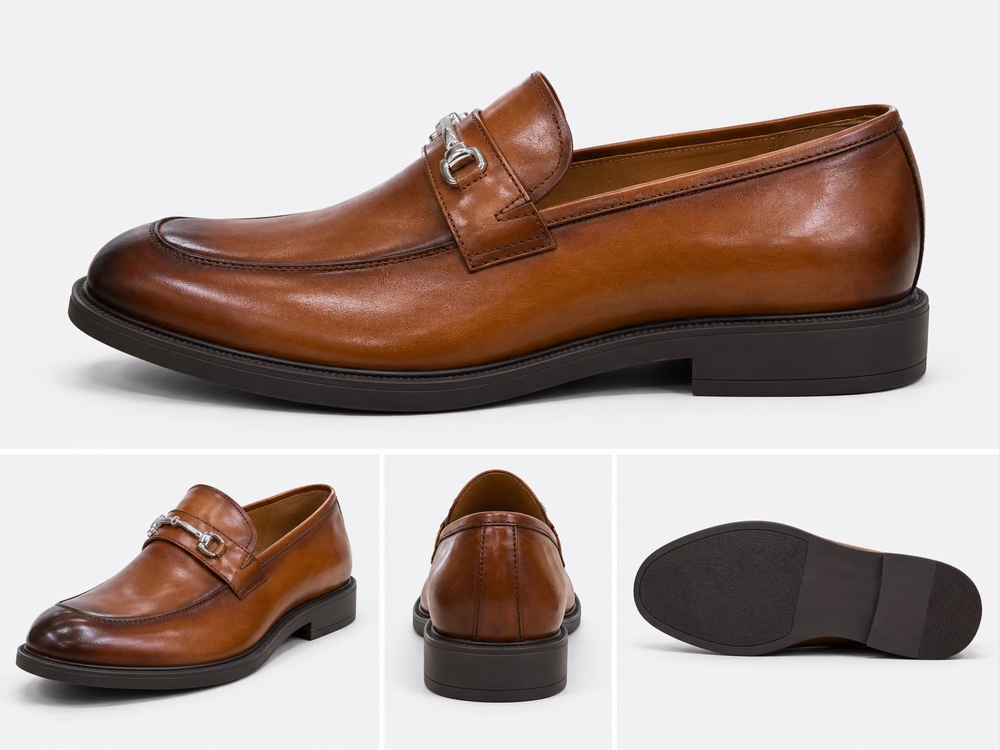 Tan men's dress shoe / loafer
