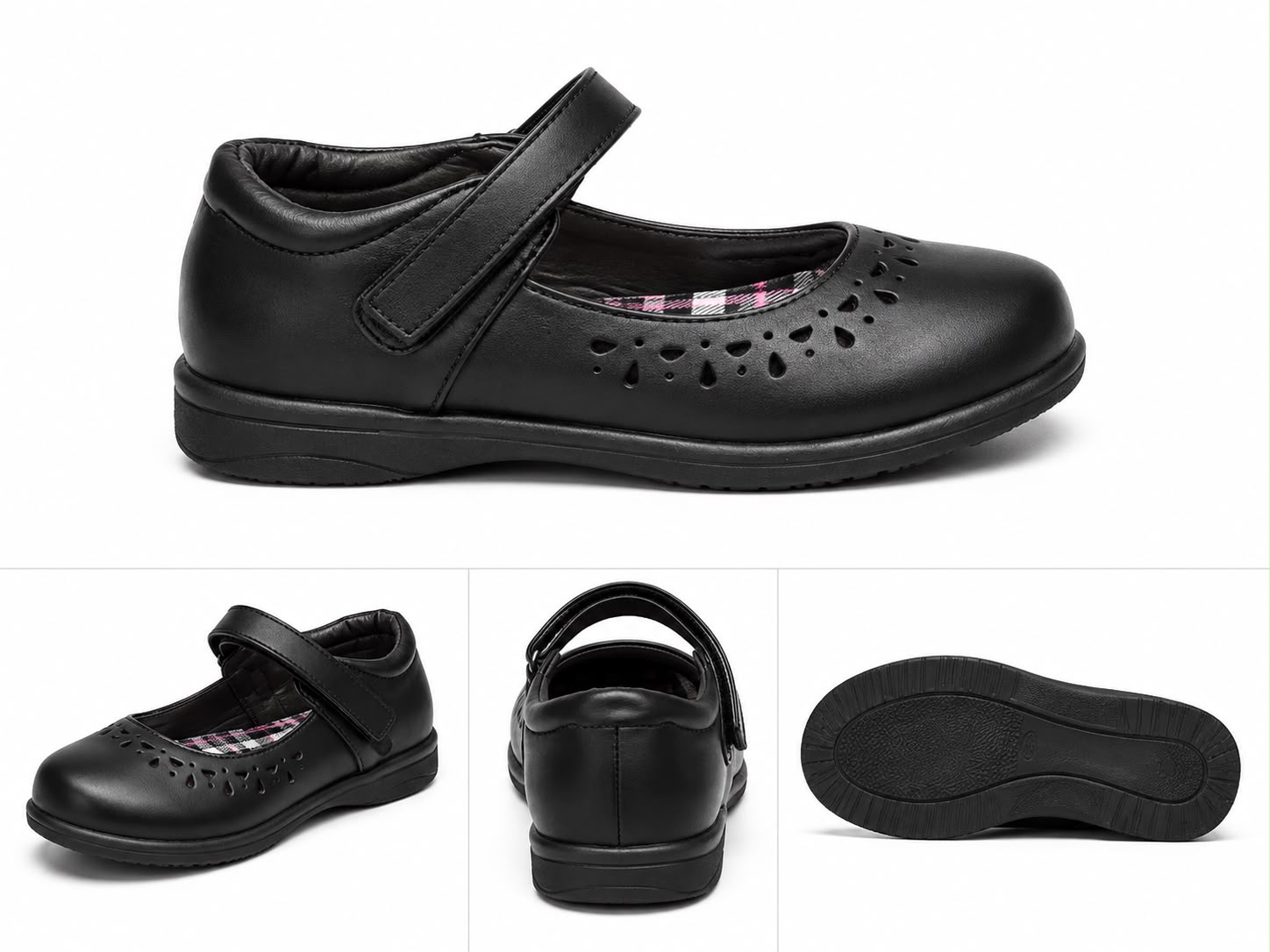Black girl school shoe