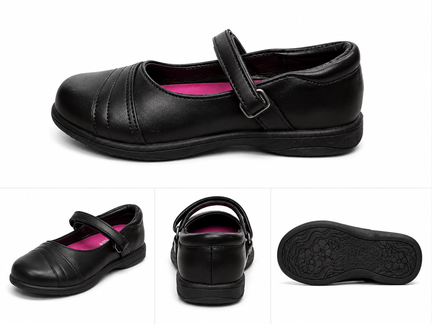 Black girl school shoe
